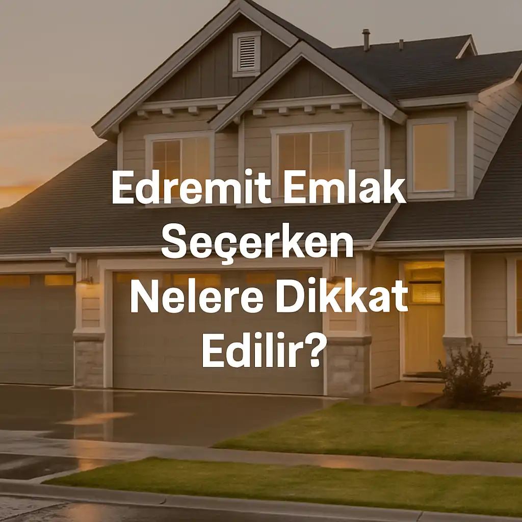 Edremit Emlakçı Seçerken Nelere Dikkat Edilir?